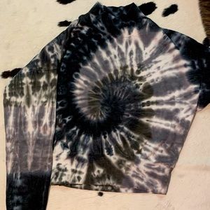 Cute Tie Dye Turtleneck Sweater